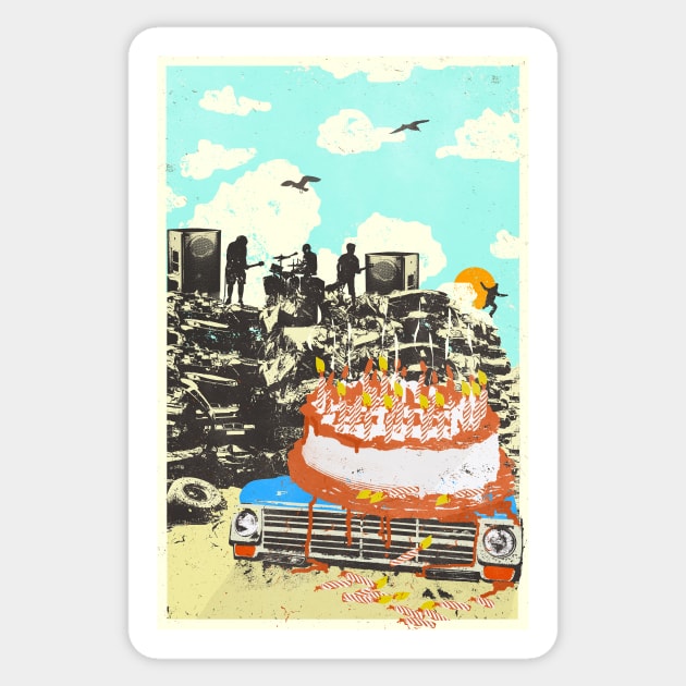 JUNKYARD BIRTHDAY Sticker by Showdeer